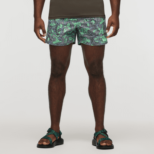 Brinco Short - Print - Men's, Tempest/Parakeet, Model Jeremy