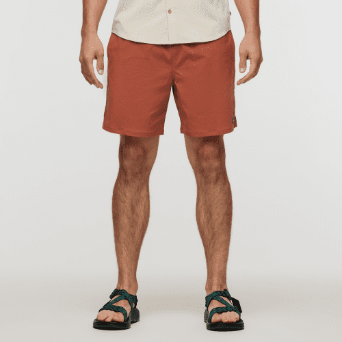 Brinco 7 Inch Short - Solid - Men's, Faded Brick, Model Kellan