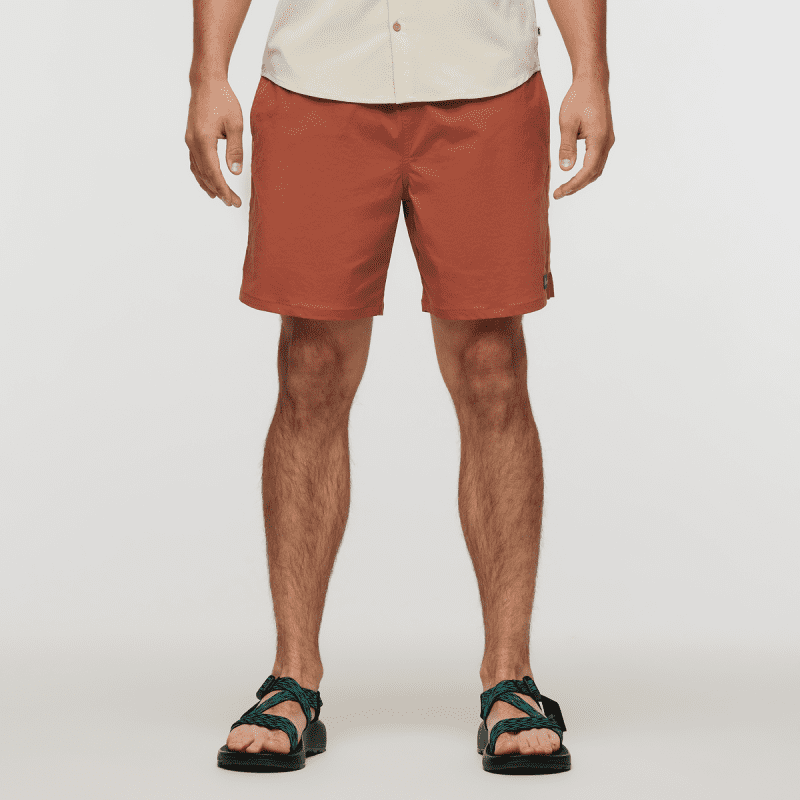 Brinco 7 Inch Short - Solid - Men's, Faded Brick, Model Kellan