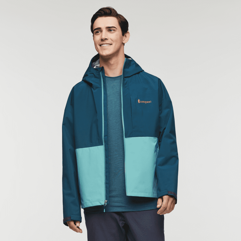 Cielo Rain Jacket - Men's, Abyss/Coastal, Detail