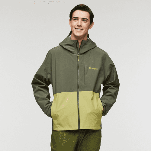 Cielo Rain Jacket - Men's, Fatigue/Lemongrass, Detail