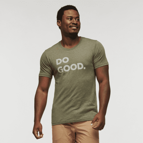 Do Good T-Shirt - Men's, Fatigue, Model Jeremy