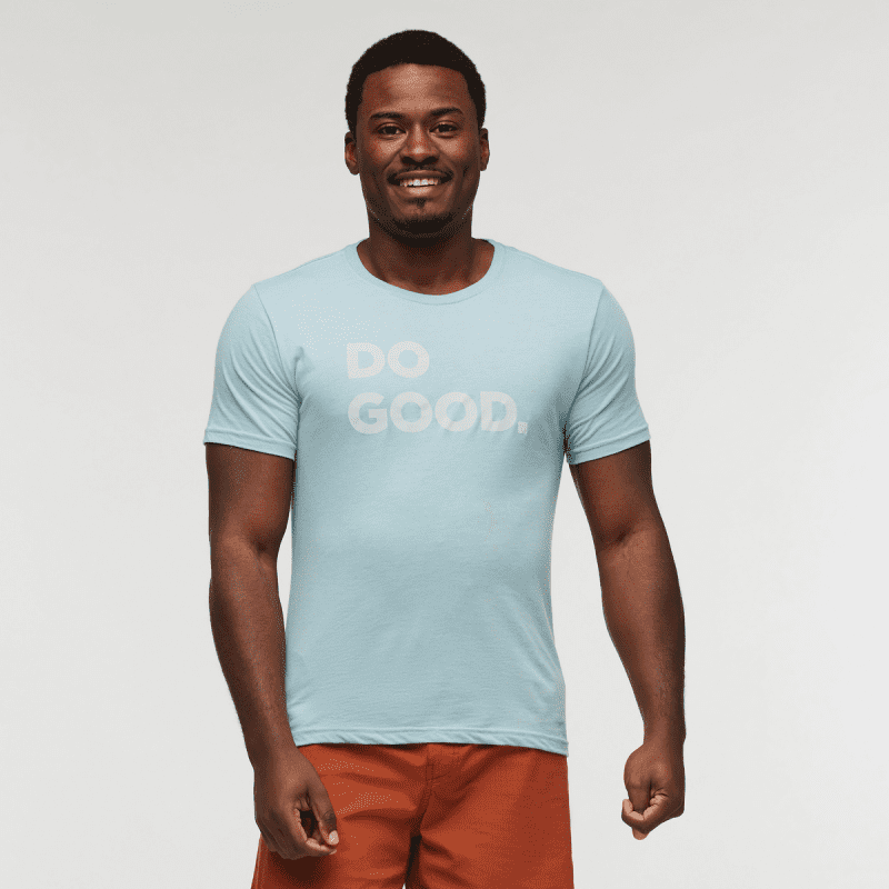 Do Good T-Shirt - Men's, Sea Spray, Model Jeremy