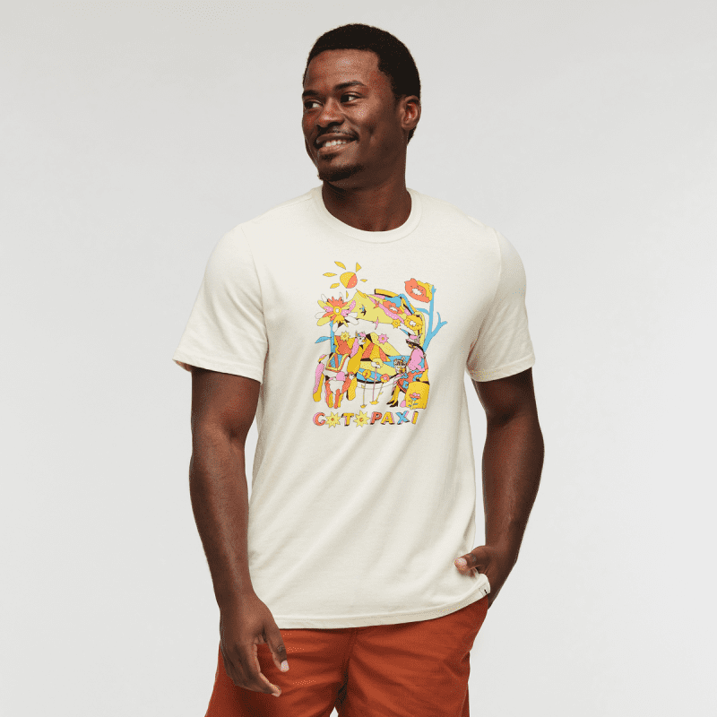 Ecuadorian Days T-Shirt - Men's, Bone, Model Jeremy