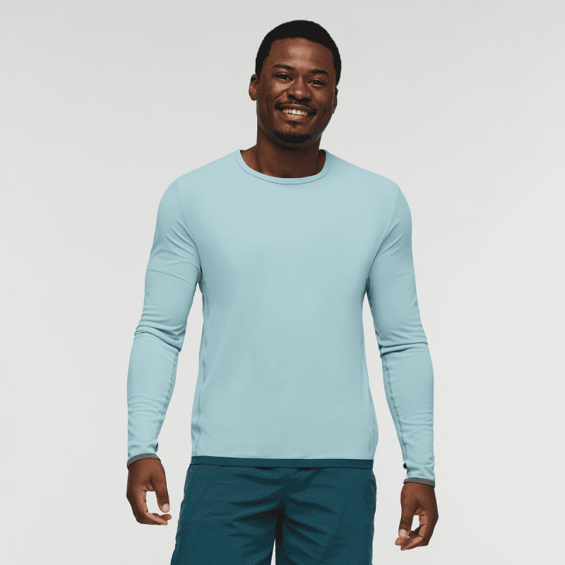 Sombra Long-Sleeve Sun Shirt - Men's, Sea Spray, Model Jeremy