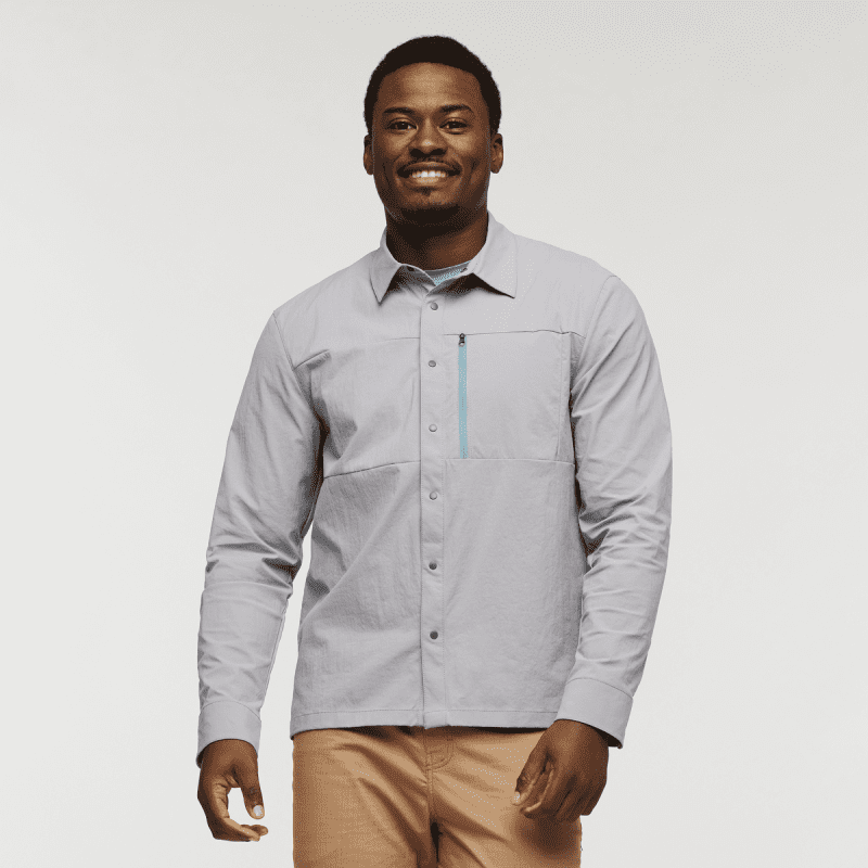 Sumaco Long-Sleeve Shirt - Men's, Smoke, Model Jeremy