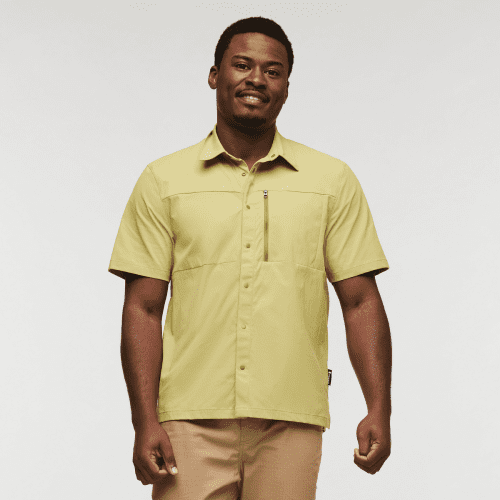 Sumaco Short-Sleeve Shirt - Men's, Lemongrass, Model Jeremy