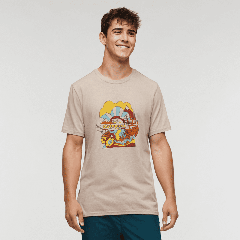 Utopia T-Shirt - Men's, Oatmeal, Model Kellan