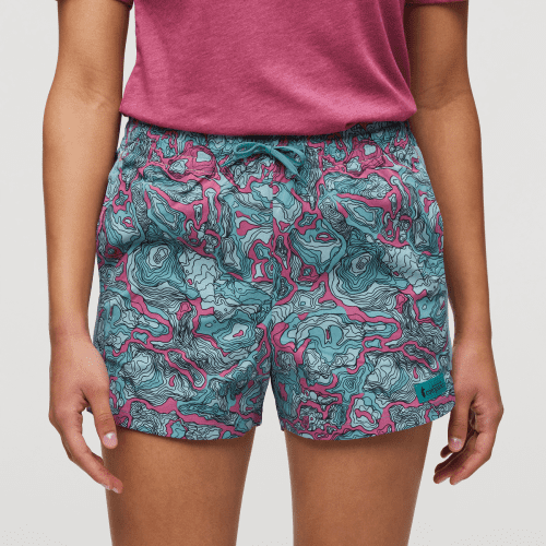 Brinco Short - Print - Women's, Sangria/Coastal, Model London