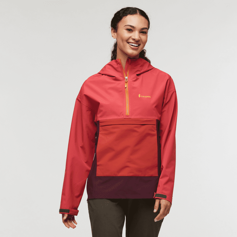 Cielo Rain Anorak - Women's, Strawberry/Wine, Model London