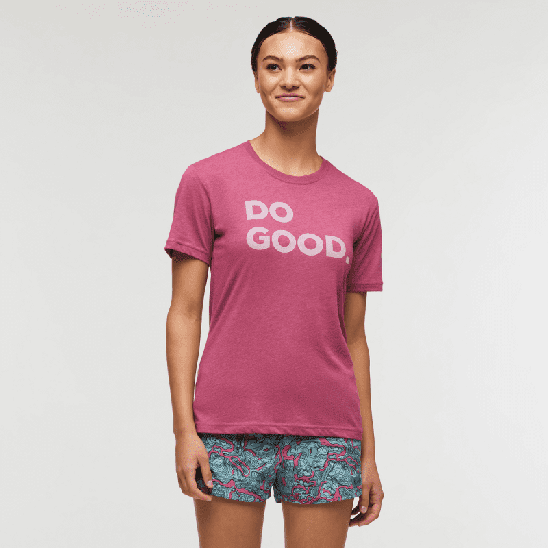 Do Good T-Shirt - Women's, Sangria, Model London