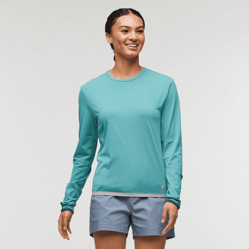 Sombra Long-Sleeve Sun Shirt - Women's, Coastal, Model London