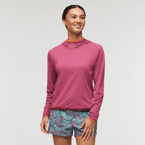 Sombra Sun Hoodie - Women's, Sangria, Model London