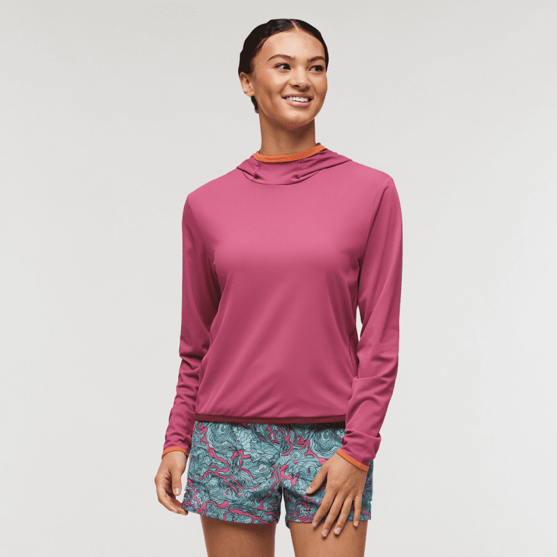 Sombra Sun Hoodie - Women's, Sangria, Model London