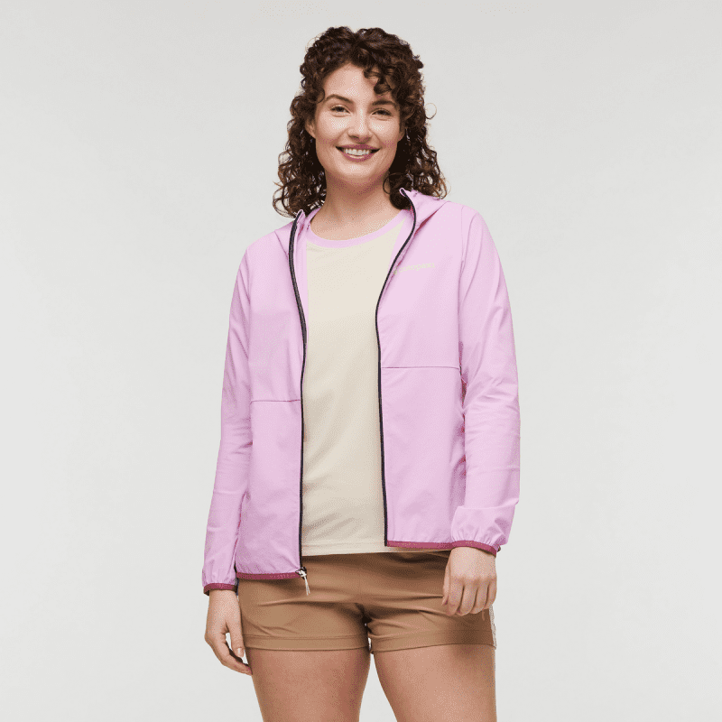 Vuelta Performance Windbreaker Jacket - Women's, Orchid Bloom, Model Courtney