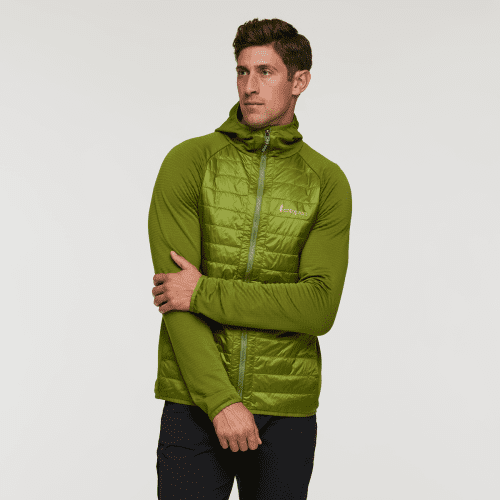 Capa Hybrid Insulated Hooded Jacket - Men's, Cedar, Model Jackson