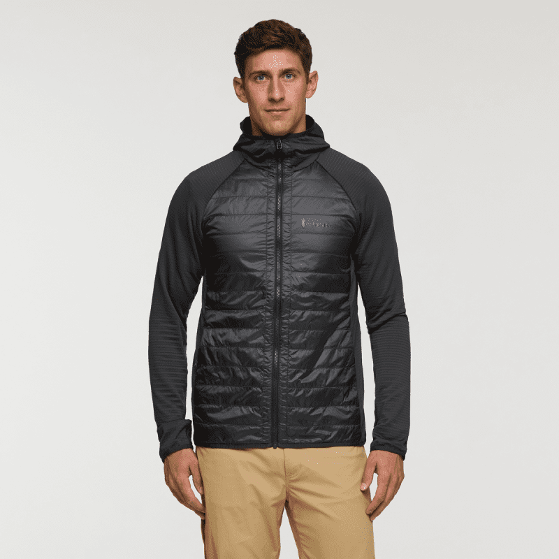 Capa Hybrid Insulated Hooded Jacket - Men's, Charcoal, Model Jackson