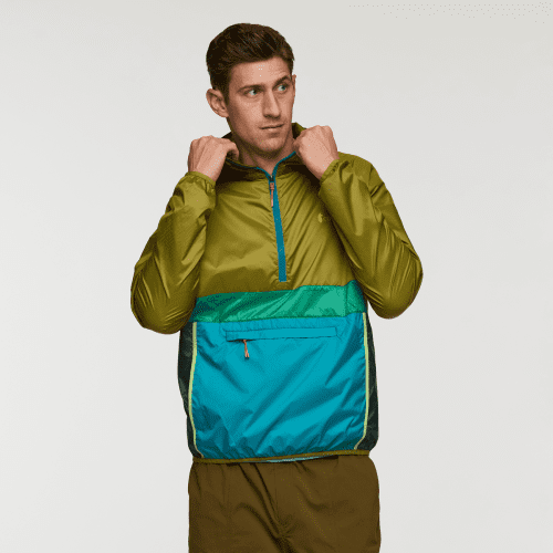 Teca Half-Zip Windbreaker - Men's, Firefly, Model Jackson