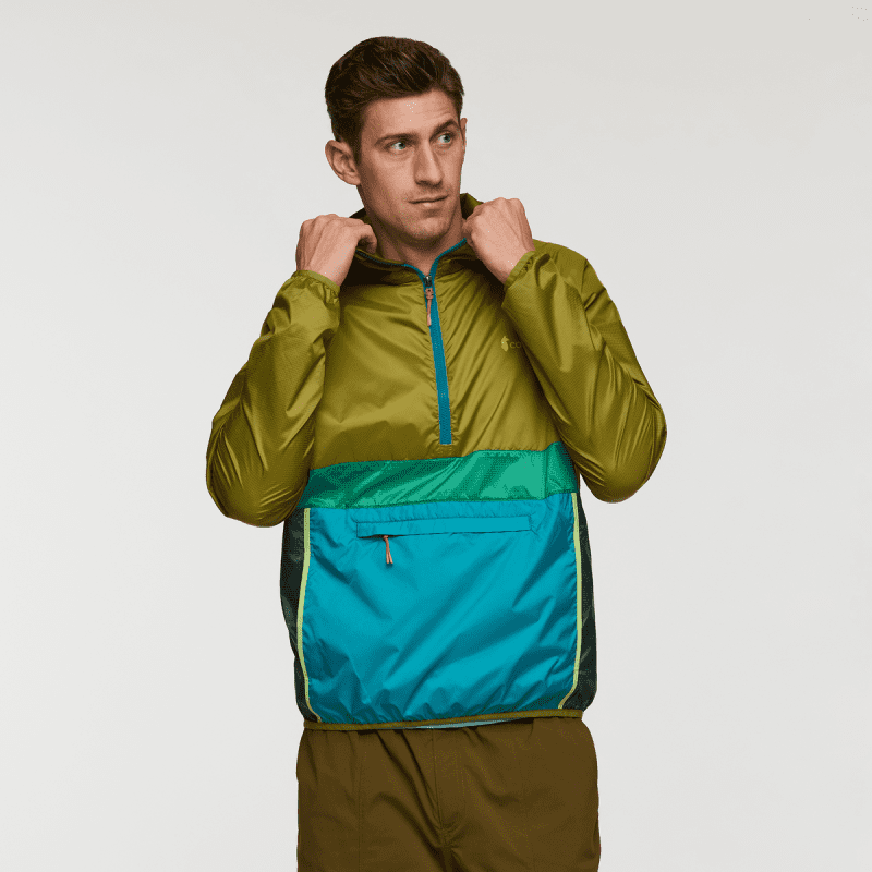 Teca Half-Zip Windbreaker - Men's, Firefly, Model Jackson