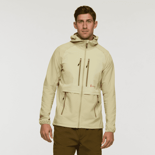 Yermo Hooded Jacket - Men's, Grain, Model Jackson