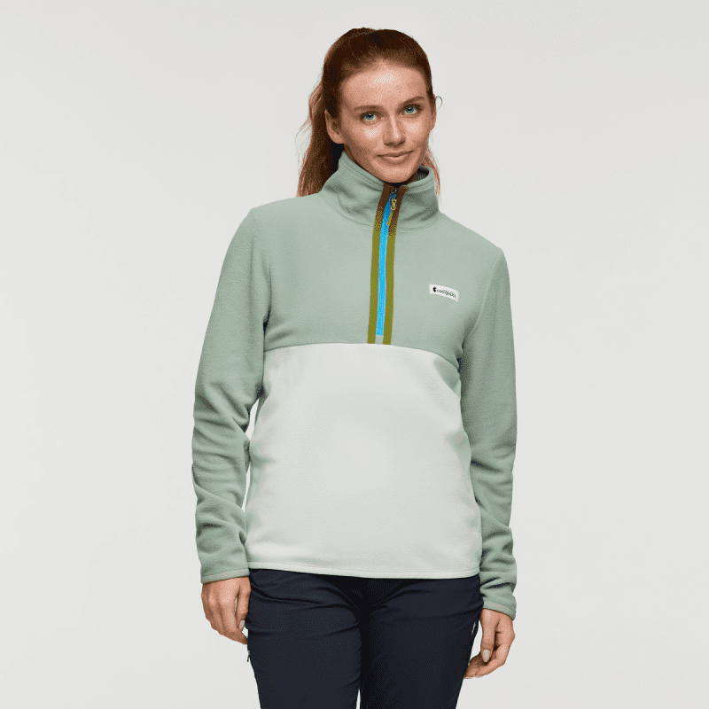 Amado Fleece Pullover - Women's, Silver Leaf/Foam, Model Caitlyn