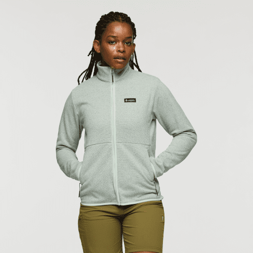 Envo Fleece Full-Zip Jacket - Women's, Heather Foam, Model Nadine