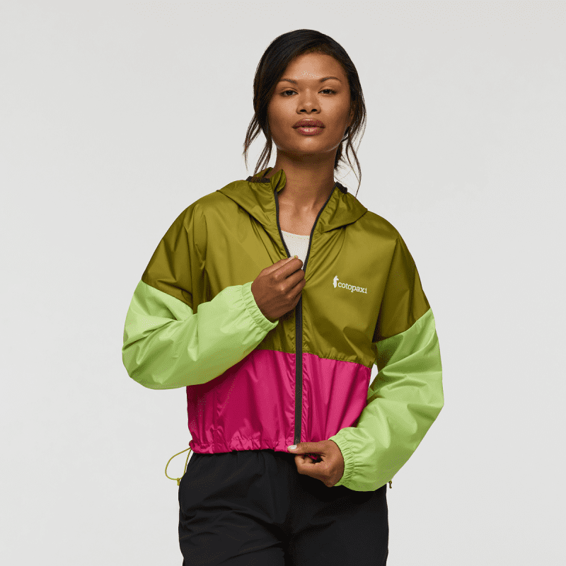 Teca Crop Jacket - Women's, Green Juice, Model Jade