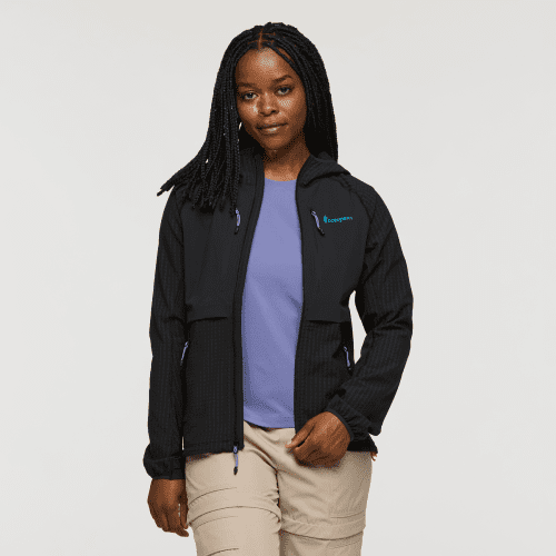 Yermo Hooded Jacket - Women's, Cotopaxi Black, Model Nadine