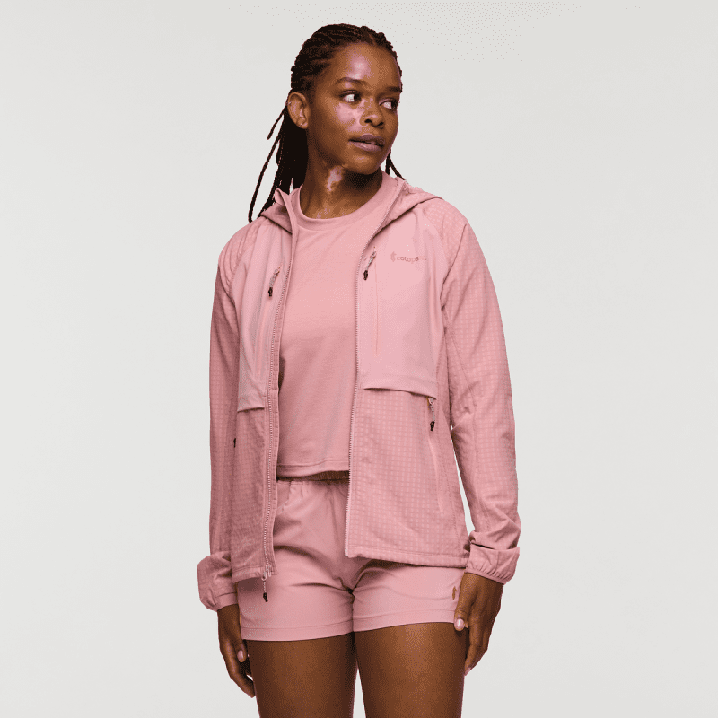 Yermo Hooded Jacket - Women's, Rose, Model Nadine