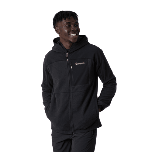 Abrazo Hooded Full-Zip Fleece Jacket - Men's, Black, Detail