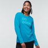 Do Good Long-Sleeve T-Shirt - Women's, Mineral Blue