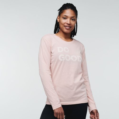 Do Good Long-Sleeve T-Shirt - Women's,  Sand, Model Callie