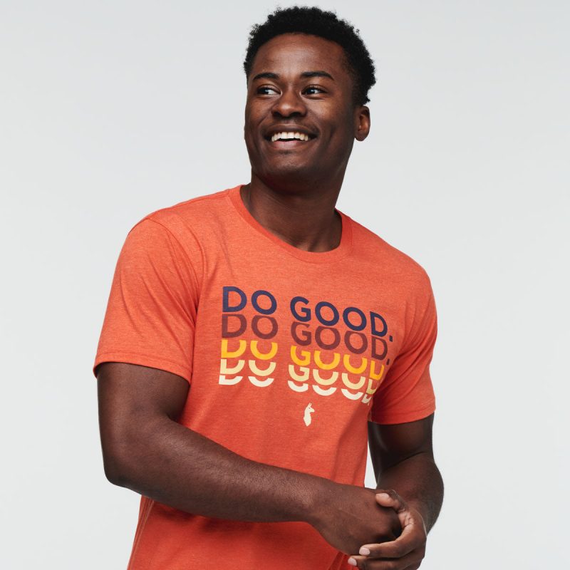 Do Good Repeat T-Shirt - Men's, Canyon, Model Jeremy