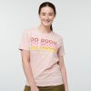 Do Good Repeat T-Shirt - Women's, Sand, Model Aya