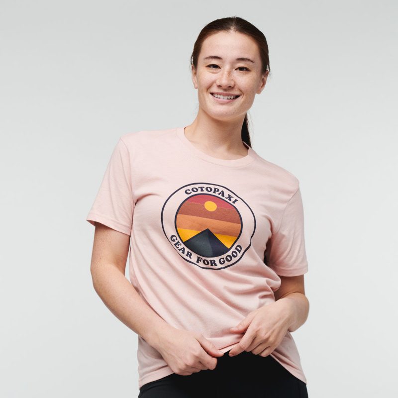 Sunny Side T-Shirt - Women's, Sand, Model Aya