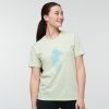 Topo Llama T-shirt - Women's, Lichen