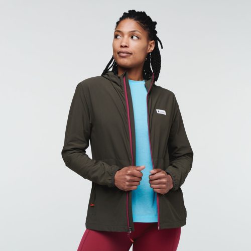 Viento Travel Jacket - Women's, Iron, Model Callie