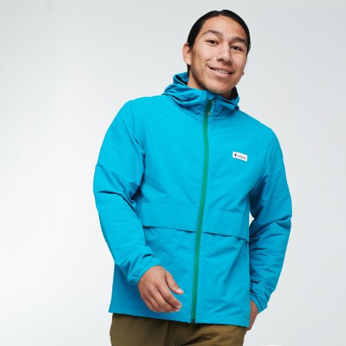 Viento Travel Jacket - Men's, Mineral Blue, Model Mario